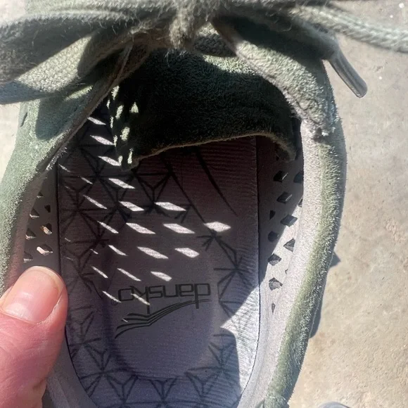 Dansko - Catie Olive Suede Sneakers - Picture 3 of 7